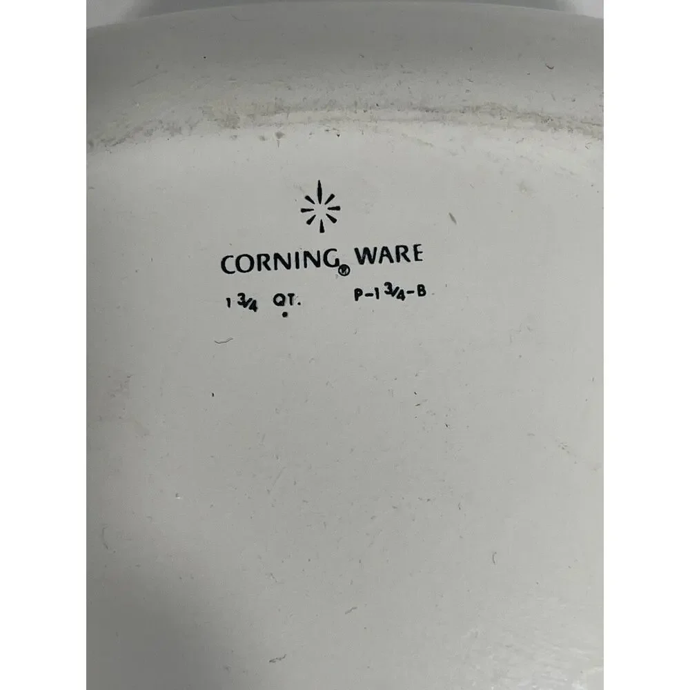Lot Of 2 Corning Ware Blue Cornflower 1 1/2 Pint Sauce Pan + 1 3/4 Qt‎ Casserole